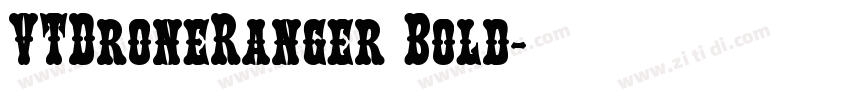VTDroneRanger Bold字体转换